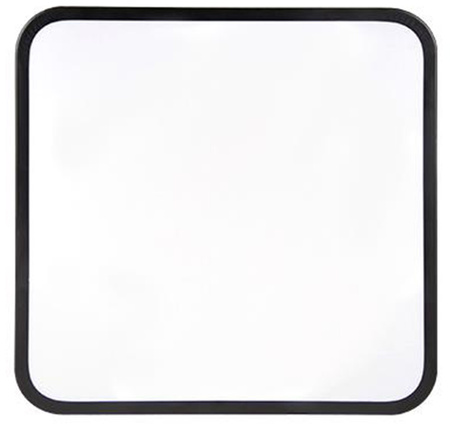 Decken-LED-Wandleuchte quadratische Halterung 3300lm 40W 4000K IP22 Schwarz