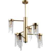 Decke Hängelampe 6x E27 Gold Gea Sanico Goldlux