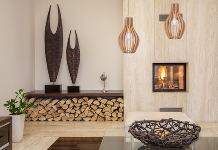 IKA 4171 Nowodvorski Holz E27 Hängende MDF Boho-Deckenleuchte