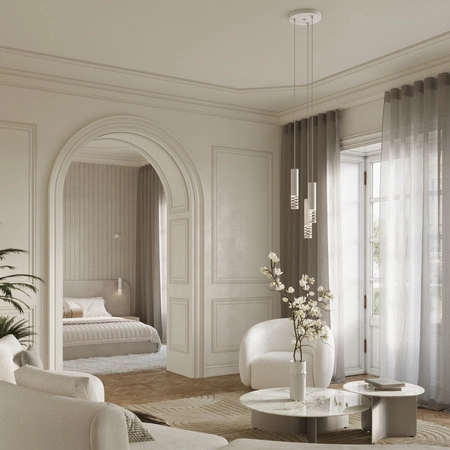 Decke Pendelleuchte 3x GU10 Weiß LAMI Ocean Green SL.1688 Sollux