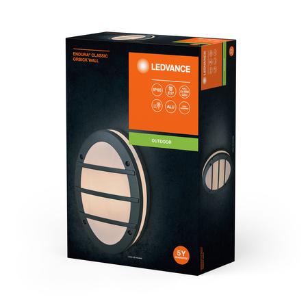 LED E27 IP65 IK06 Grau Endura Ledvance Gartenleuchte für draußen