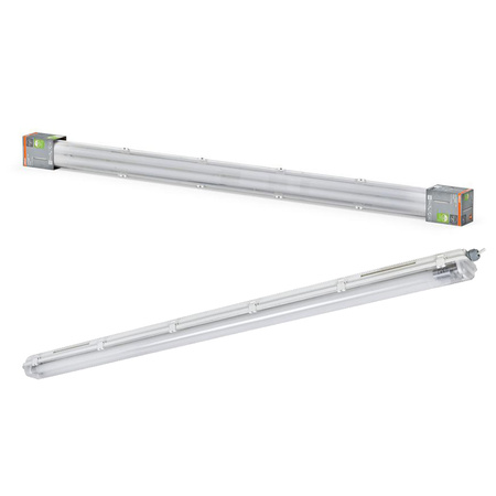 Hermetische LED-Langfeldleuchte 40W 4600lm 4000K Neutral 120° Weiß IP65 Submarine PCM Osram