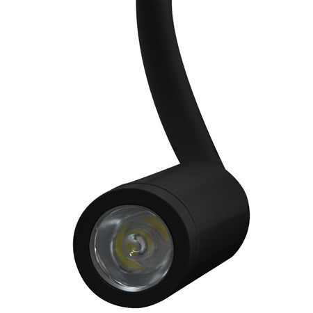 LED Wandleuchte Flexible Lesewandleuchte LEO 3W 4000K Schwarz