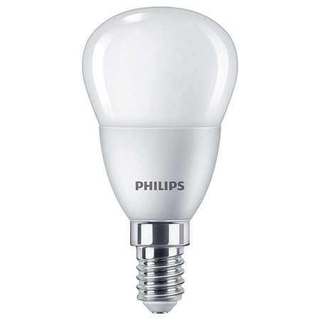 4x LED-Lampe E14 Ball P45 4.9W = 40W 470lm 2700K Warm Essential Philips