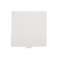 Steckdose mit Berührungsschutz 16A Erde Quadratisch Weiß Office Kanlux