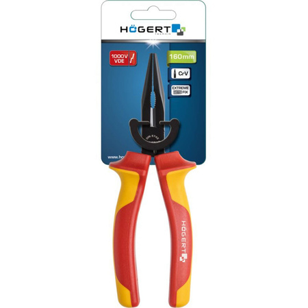 Verlängerte gerade Zange 160mm 1000V VDE Hoegert Technik