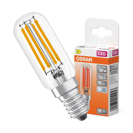 LED-Glühbirne T25 Tubular E14 4.9W = 55W 730lm 4000K Neutral 300° SPECIAL Osram