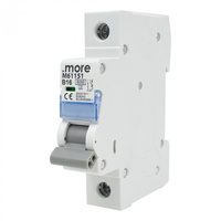 Überstrom-Leitungsschutzschalter Sicherungstrenner 6kA 1P B 16A .MORE