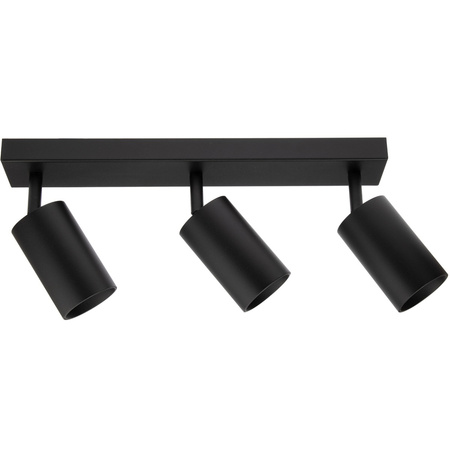 Deckenleuchte 3xGU10 SPOT LED-Lampe QUALIS III Schwarz