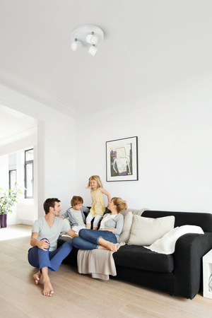 LED STAR Deckenleuchte 3x 4.5W 2700K Dimmbar Reflektor Leuchte Beweglich Weiß Rund PHILIPS