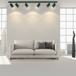 Streifenleuchte Decken- und Wandleuchte LED 6 xGU10 MARIBEL Schwarz GOLDLUX (Polux)