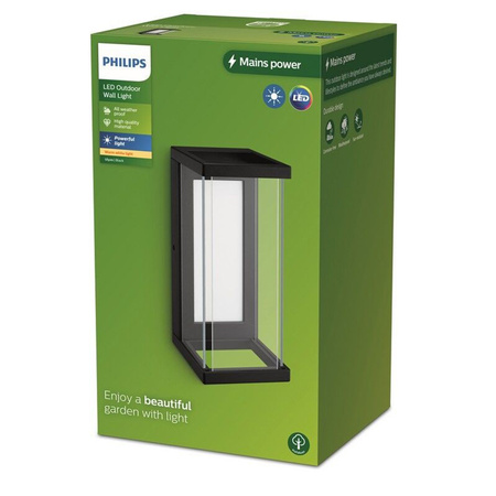 ULYZO 12W 2700K IP44 Rechteckige PHILIPS Garten LED Wandlampe