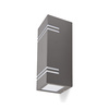 Gartenfassadenleuchte Wandleuchte Up and Down LED QUAZAR 7 GU10 IP44 GRAU KOBI