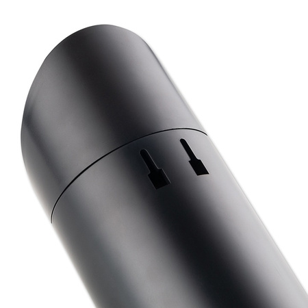 Solar-Garten-Wandleuchte LED-Fassadenleuchte 5000K Bewegungsmelder Schwarz