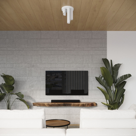 Tuba Spot Decke Plafond Lampe 3x GU10 Weiß Lagos Ocean Green SL.1464 Sollux