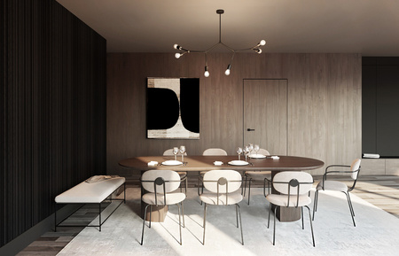 TWIG Deckenleuchte 9138 Nowodvorski Schwarz 6xE27 Stahl Loft-Kronleuchter