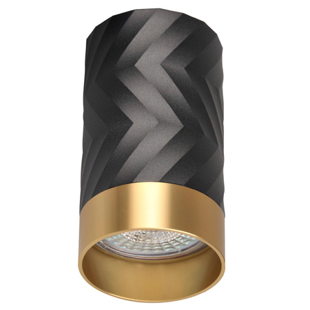 Spot GU10 Schwarz Gold ARRAS Sanico Goldlux Anbauleuchte