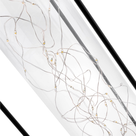 LED-Solarlampe für den Außenbereich Garten stehend Hängelaterne 3000K IP44 46cm Dämmerungssensor