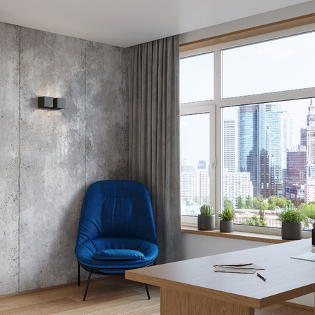 LED QUAD Wandleuchte 2xG9Wandleuchte oben unten Schwarz SOLLUX