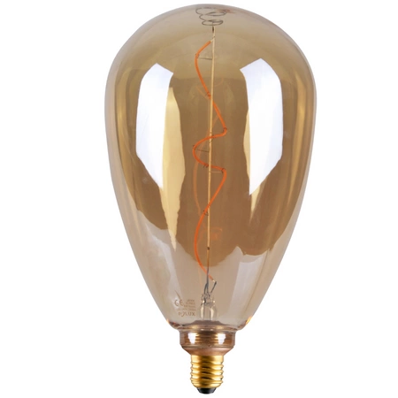 Dekorative LED Lampe E27 FILAMENT S173 4W 260lm 1800K Warm 320° DecoVintage Amber GOLDLUX (Polux)