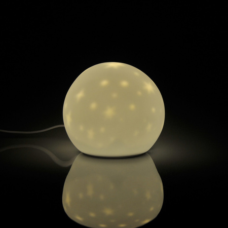 LED-Deko-Nachtlicht mit wiederaufladbarem Akku mondweiß GOLDLUX (Polux)