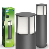 LED-Gartenlampe für den Außenbereich STOCK myGarden 6W 2700K IP44 Mast 40cm Anthrazit PHILIPS