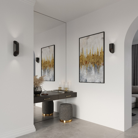 LED-Wandleuchte PENNE G9Wandleuchte oben unten 20cm Schwarz SOLLUX