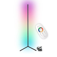 Eck-Stehleuchte Schwarz 20W RGB-Farbwechsel Fernbedienung
