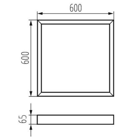Aufbaurahmen für ADTR SH LED Panel 60 x 60 cm KANLUX