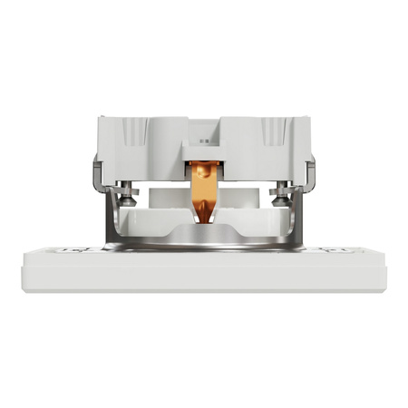 Einzelsteckdose 2P+E mit Rahmen SCHNEIDER ASFORA