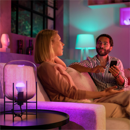 2PAK LED-Glühbirne E14 P45 5.1W CCT RGB PHILIPS HUE Weiß & COLOR Ambiente Bluetooth Zigbee