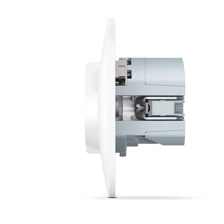 Einzelsteckdose mit USB-A+USB-C 16A Unterputz Weiß BINERA VIDEX