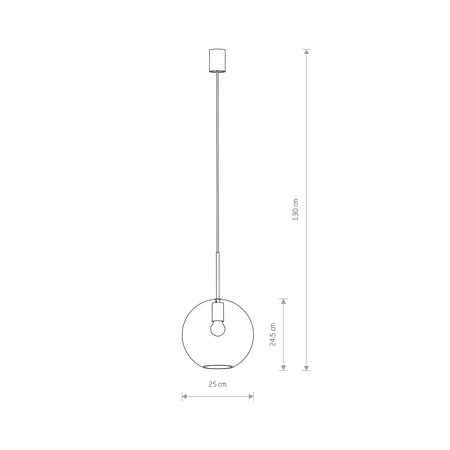 SPHERE L 7850 Nowodvorski E27 Decke Glasschirm Moderne Pendelleuchte