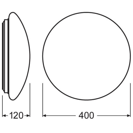 LED Deckenleuchte SURFACE CIRCULAR 40 cm 24W 1920lm 3000K IP44 LEDVANCE
