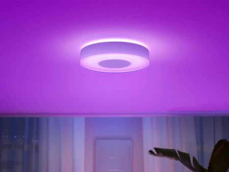 LED-Deckenleuchte INFUSE M Weiß 33.5W CCT RGB PHILIPS HUE Bluetooth Zigbee