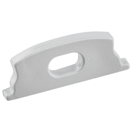 Aluminium LED-Profil KM34 mit Milchglasabdeckung und Endkappen, 1m Silber LUMILED