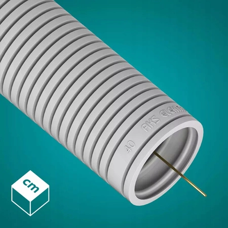 Wellrohr RKGL 40 mm 320N Leitung mit Fernbedienung für Kabelschutz 25m Grau AKS ZIELONKA