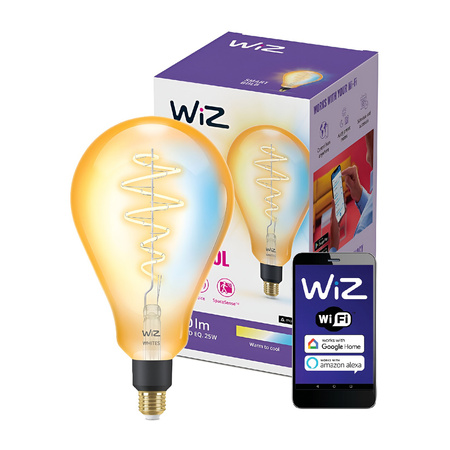 LED-Glühbirne E27 PS160 6W = 25W Glühfaden Amber SMART WiFi WiZ