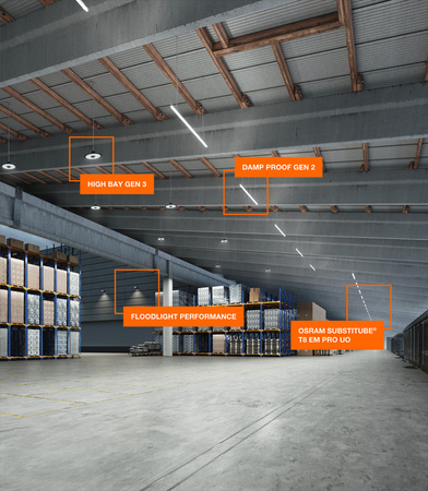 LED-Flutlicht Outdoor-Flutlicht 150W 19800lm 4000K IP66 Schwarz Flutlicht Ledvance