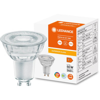 GU10 LED Leuchtmittel 4,7W = 50W 350 lm 4000K Neutral 36° CRI90 Dimmbar Glas LEDVANCE Superior