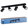 KOSIPO Deckenleuchte Reflektor 4x GU10 Schwarz Beweglich PHILIPS