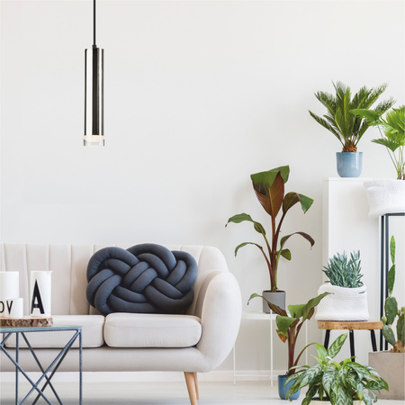 DIEGO Hängelampe E27 Schwarz Chrom LM-1.124 Lamkur