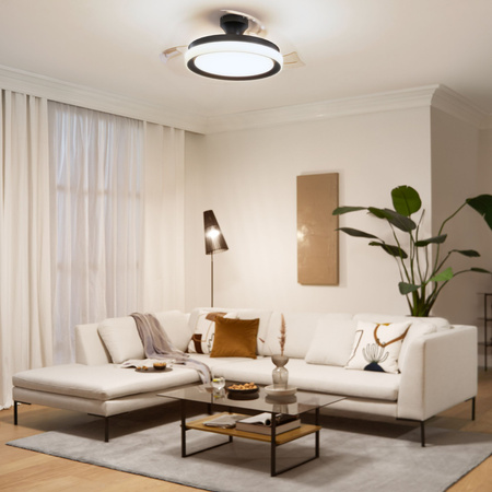 LED-Deckenleuchte Plafond 28+35W 4500lm 2700-5500K Schwarz Bliss Philips