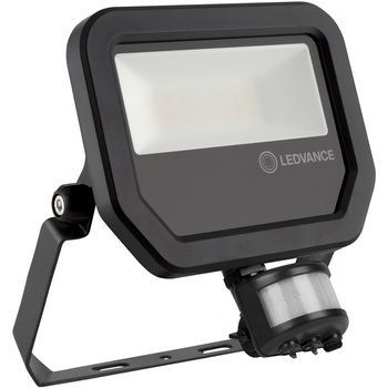 LED-Flutlicht 20W 2200lm 3000K IP65 Schwarz mit Bewegungs- und Dämmerungssensor LEDVANCE Floodlight