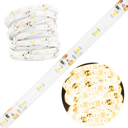 LED-Strip, LED-Streifen 12V 24W 300LED 2835 8mm 5m IP65 warm LUMILED