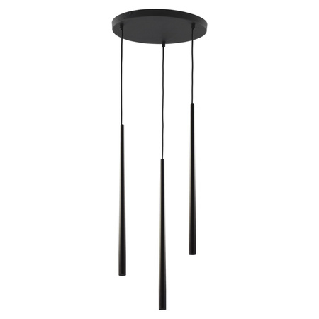 PIANO BLACK Pendelleuchte Icicles Schwarz Modern 3xG9 6413 TK Lighting