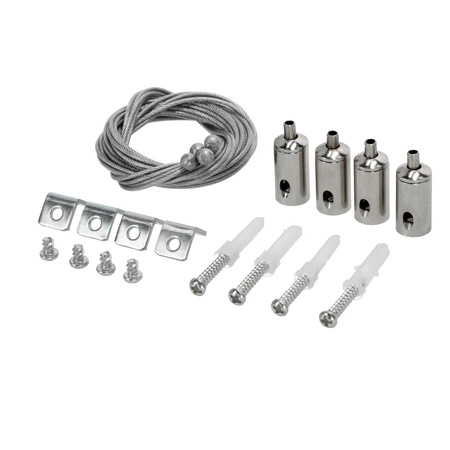 Montageset Kabel für LED-Paneelaufhängung Stahl Kobi