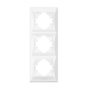 Horizontaler Steckdosenrahmen Dreifach-Aufputz weiß BINERA VIDEX