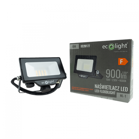 LED-Flutlicht Reflektor 10W 900lm 4000K Neutral IP65 NL-1 Ecolight