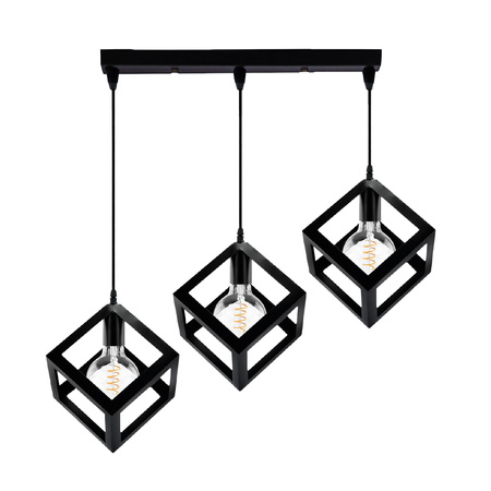 TALUS Decke Pendelleuchte Geometrischer Pendelwürfel für LED 3x E27 LUMILED